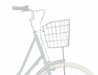 Cykelkorg silver
