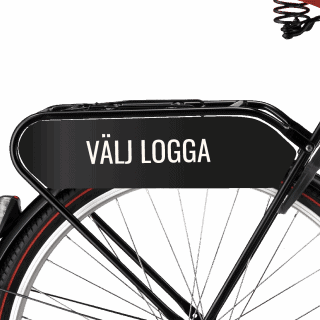 2 st. skyltar i pakethållare