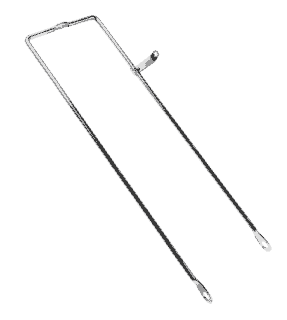 Basket stay Silver 490mm