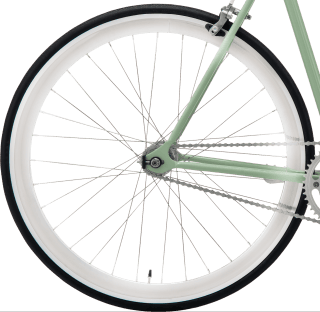 Bakhjul Sport Silver Single Speed